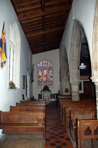 The south aisle looking west February 2011